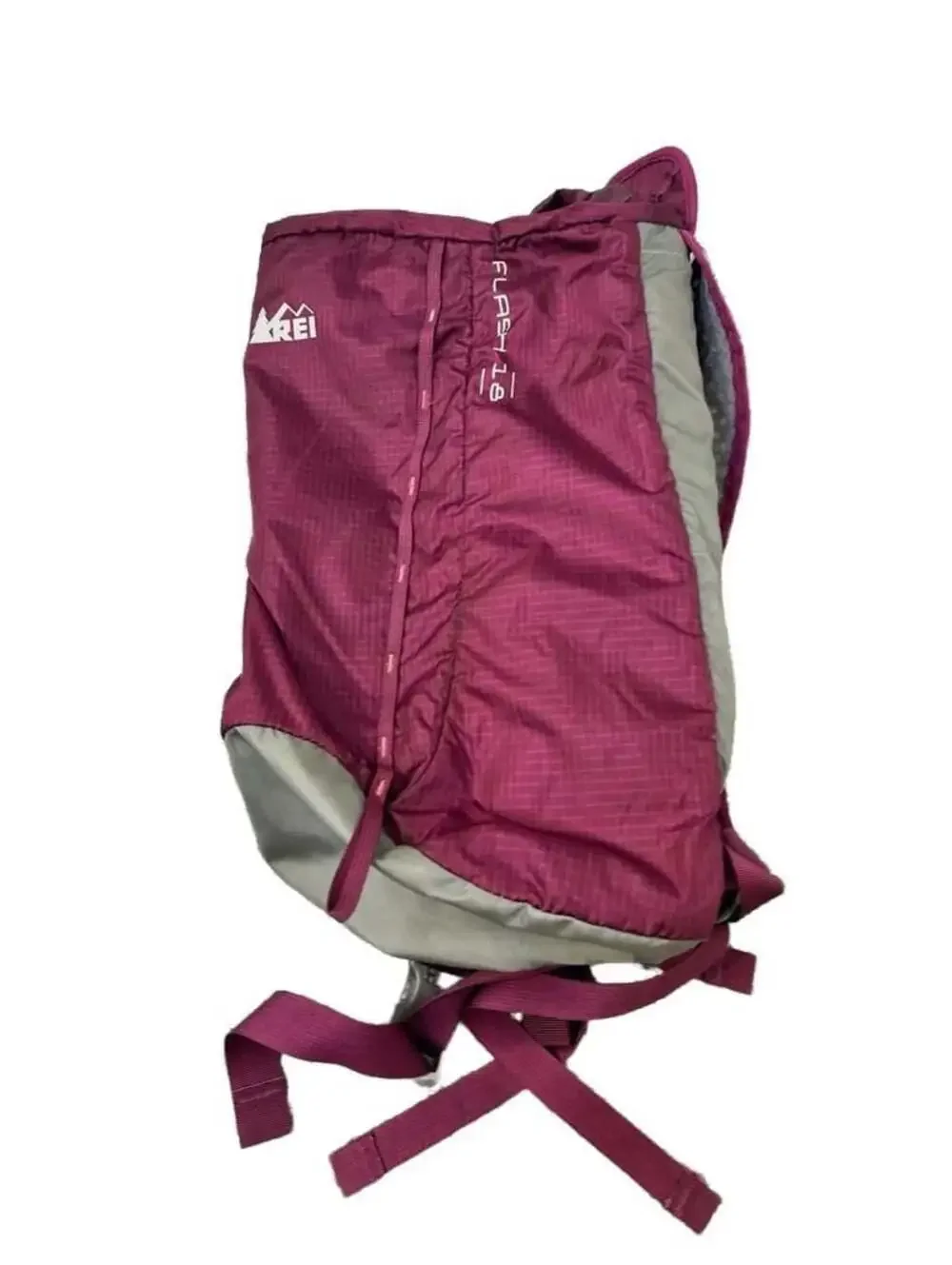 REI Flash 18 Ripstop Hiking Daypack Backpack Burgundy Plum